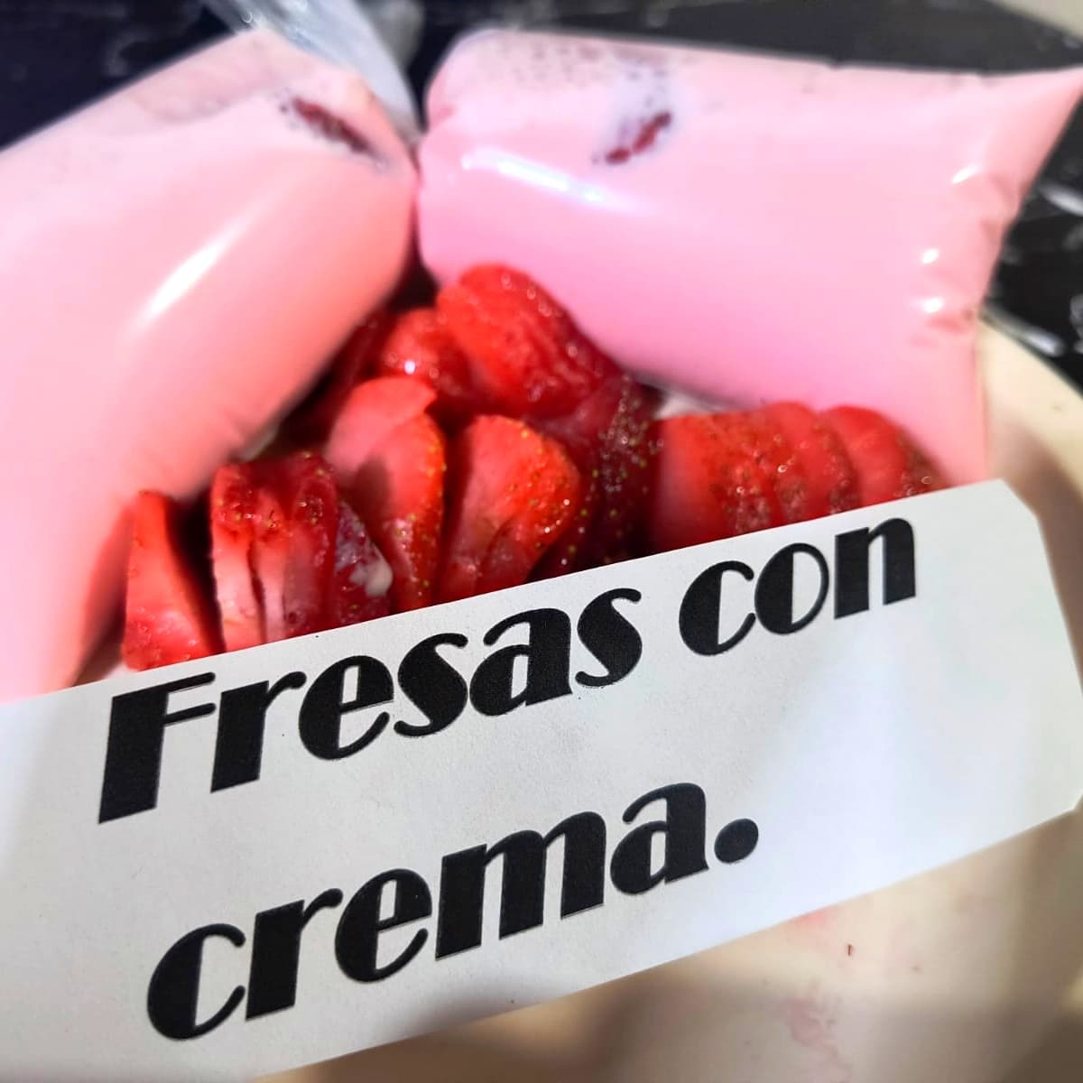 Bolis Gourmet Fresas con Crema
