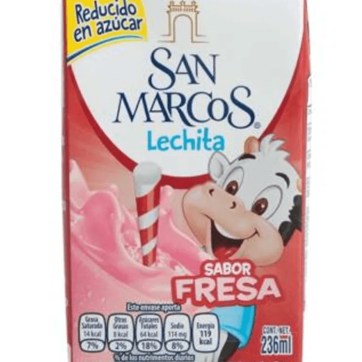 Leche Sabor Fresa 236 ML
