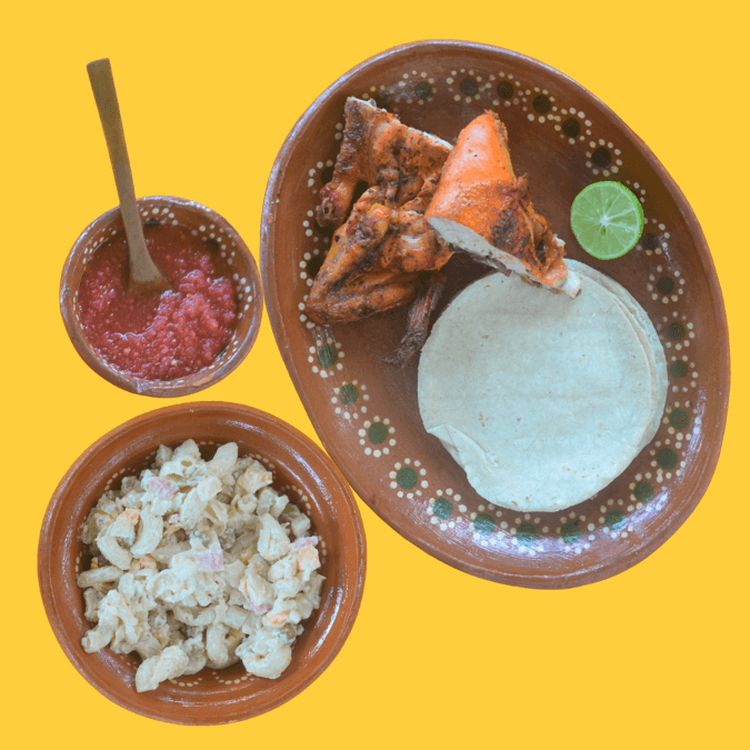 Pollo Asado 2p + Complemento