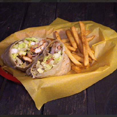 Burros con Papas Fritas.