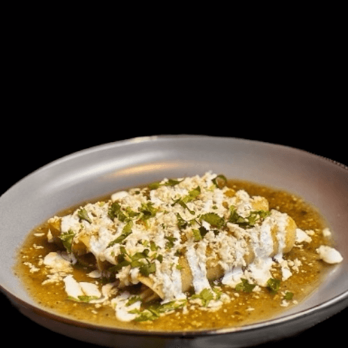 COMBO ENCHILADAS VERDES  + CAFÉ A TU GUSTO