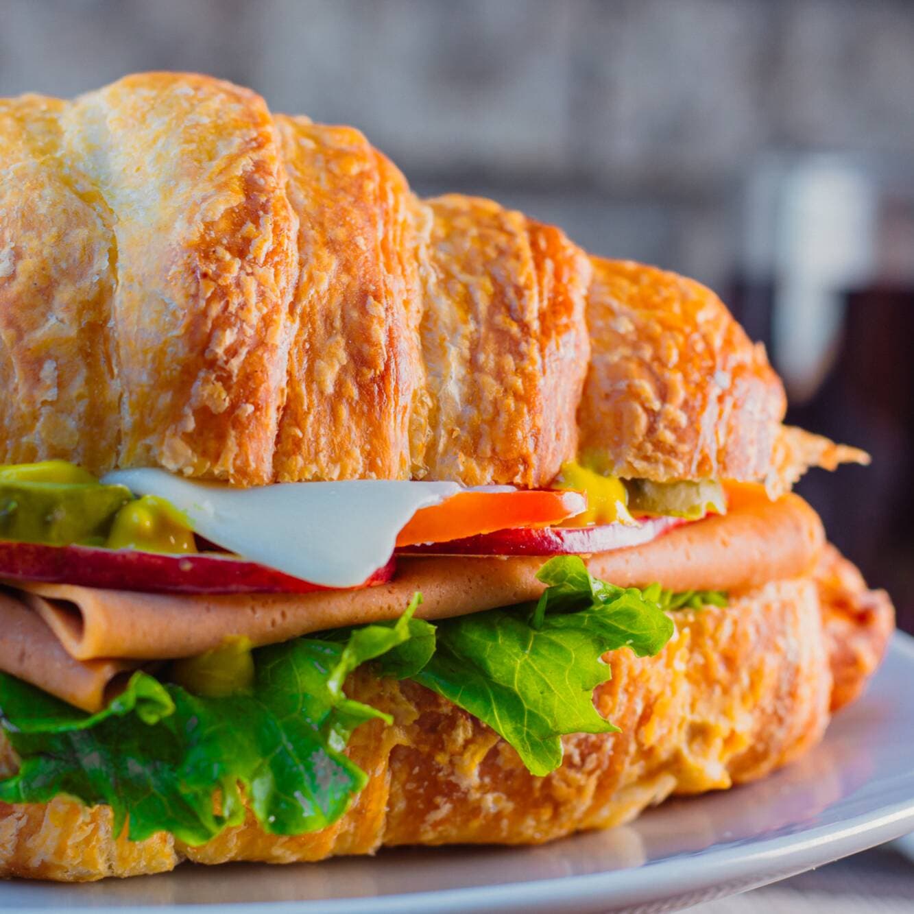 Croissant de Jamón Apto para Veganos.