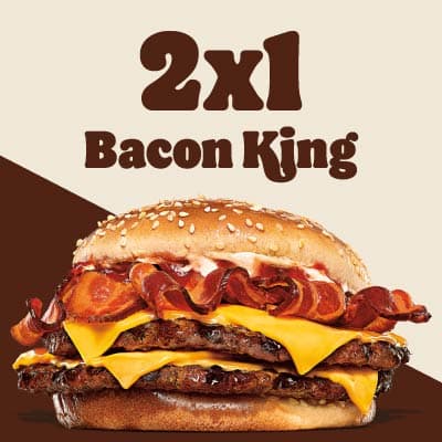 2 x 1 Whopper Bacon King