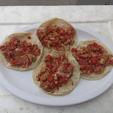 Taco con Queso Combinado (Bistec-Chorizo)