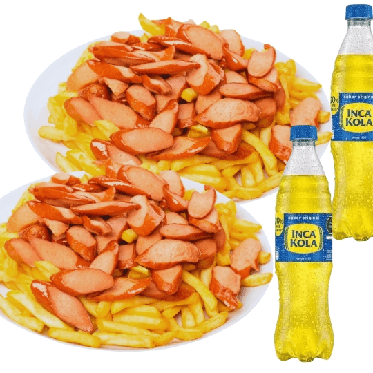 Promo X 2 Salchipapa Clásica + 2 Gaseosas