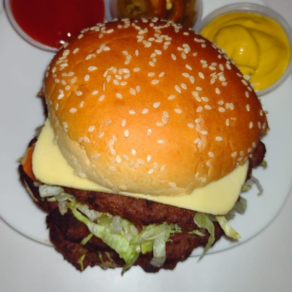 Hamburguesa Doble Carne Con Queso