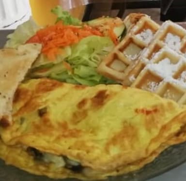 Waffles+Omelett Veget