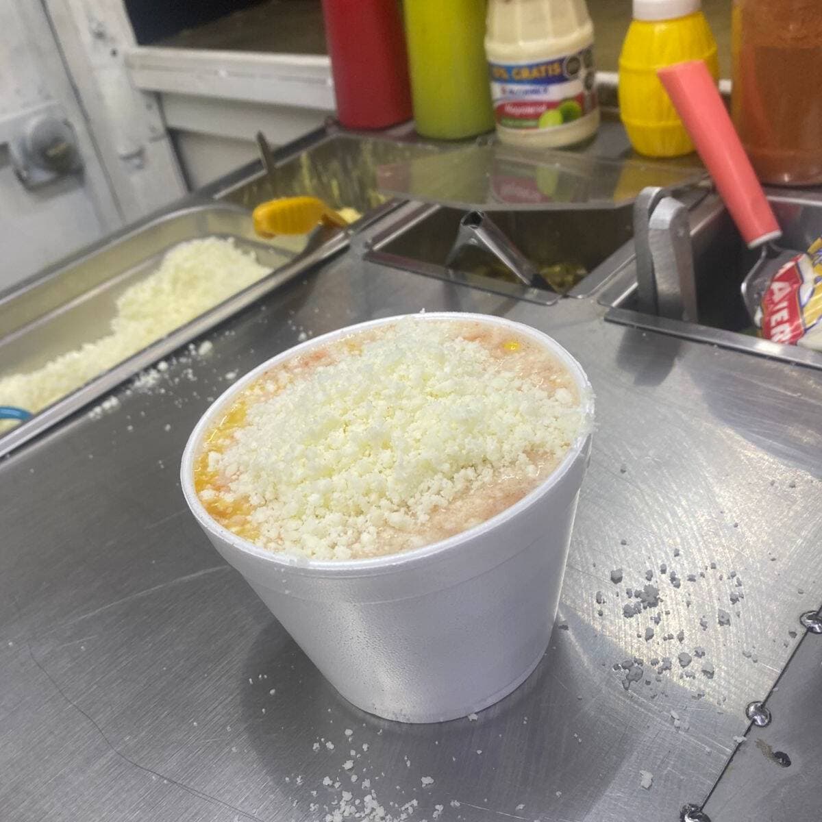 Elote en Vaso de Medio Litro