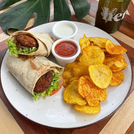 Wrap de falafel