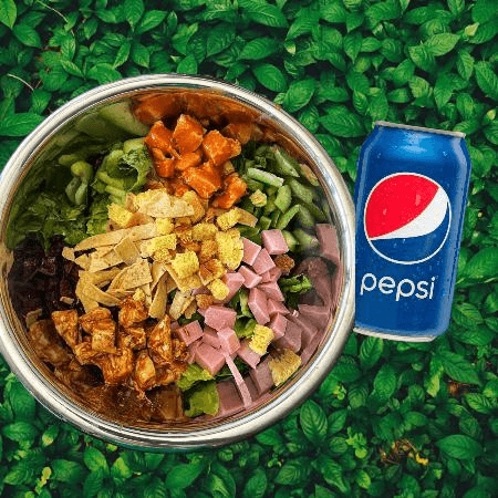 Ensalada Chica + PEPSI BLACK SIN AZÚCAR 355 Ml