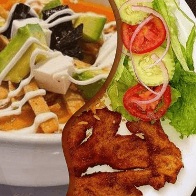 Combo Milanesa + Sopa Azteca