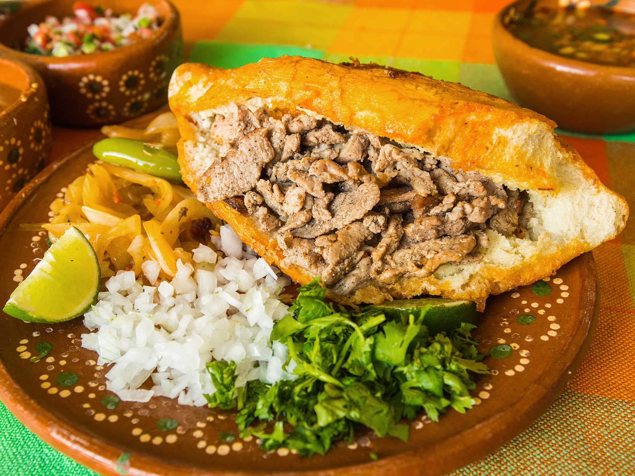 Lonche de Bistec