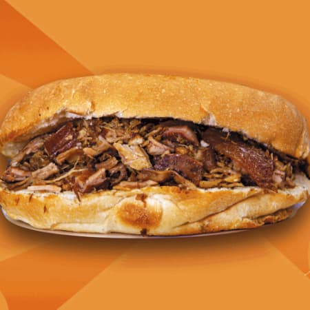Torta de carnitas Sencilla
