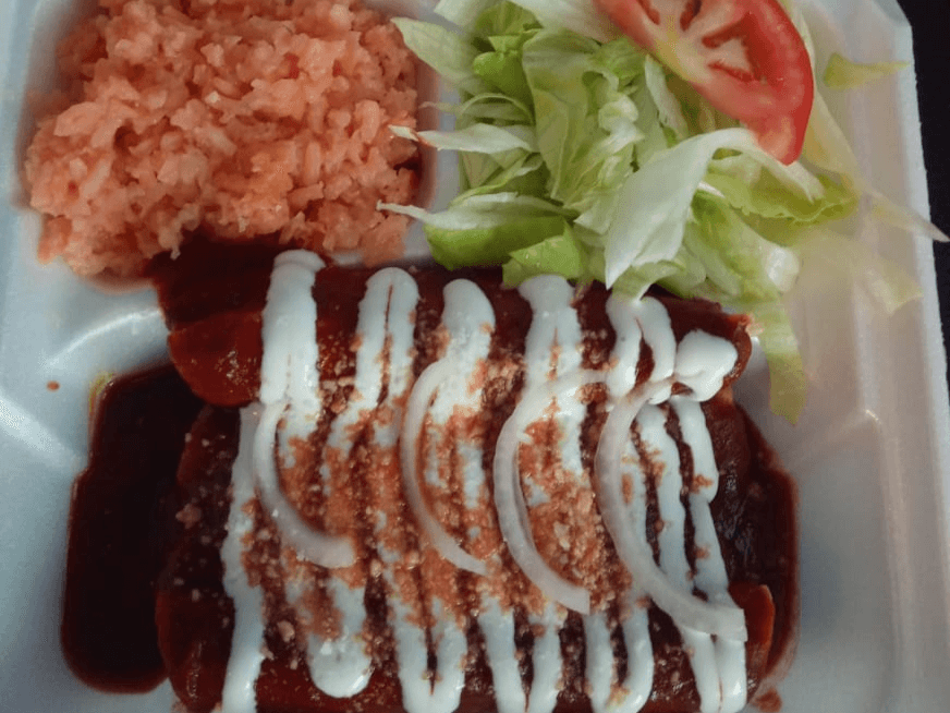 Enchiladas Rellenas de Queso (4)