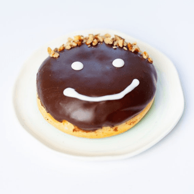 Smiley Boston Cream Donut