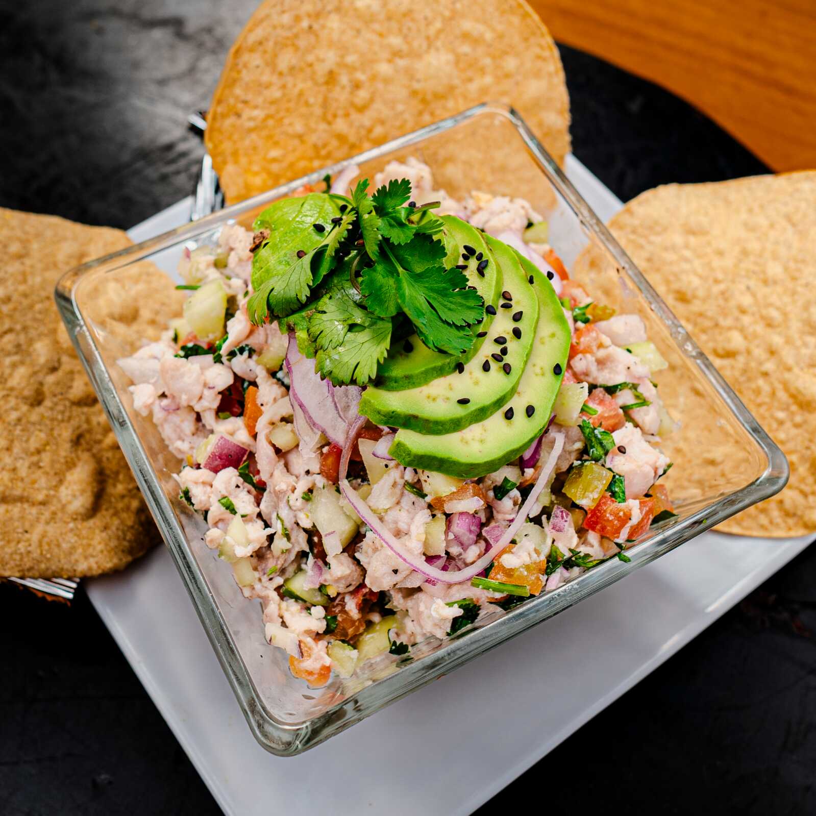 Tostada Ceviche de Pescado