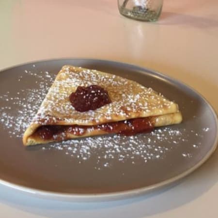Crepa philadelphia mermelada de fresa
