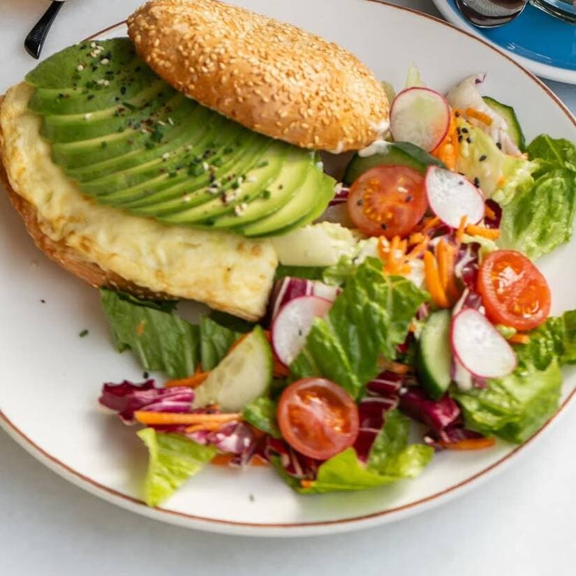 Egg Bagel And Avocado
