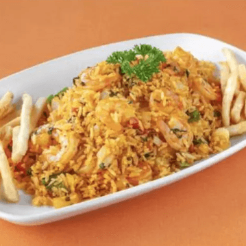 Arroz Camarones + Nachos Pollo + Gaseosa 1.5L
