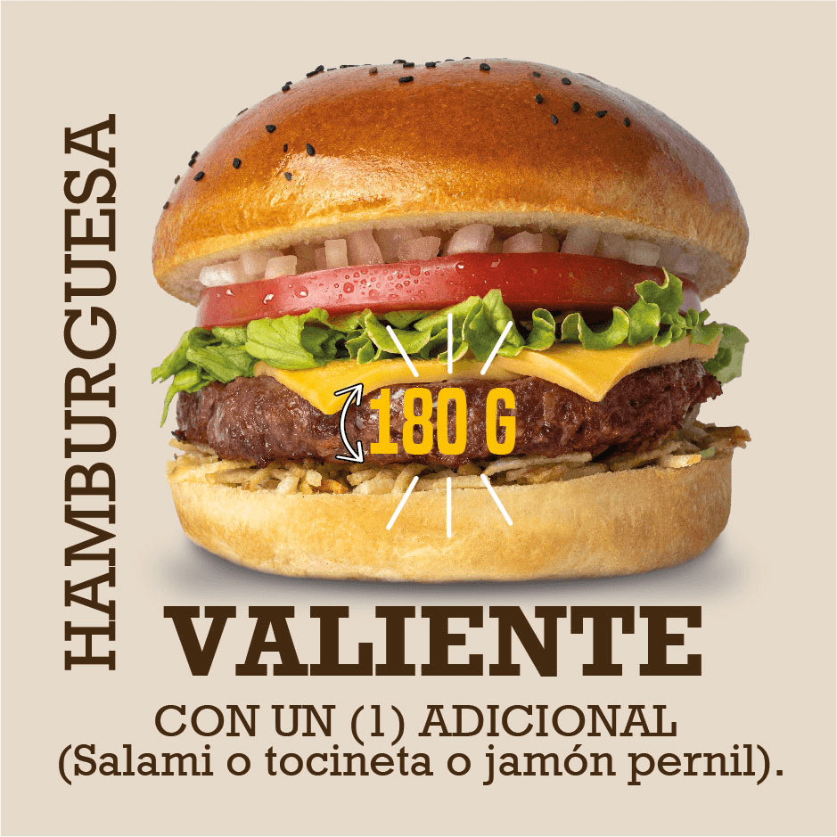 Hamburguesa Valiente 180 g