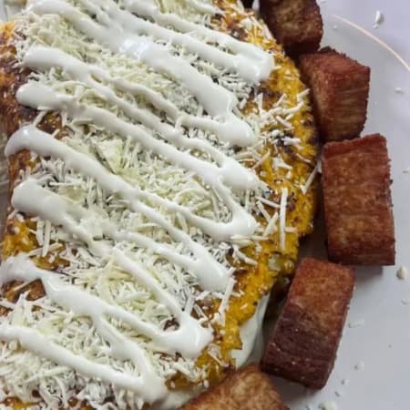 Cachapa de cochino frito