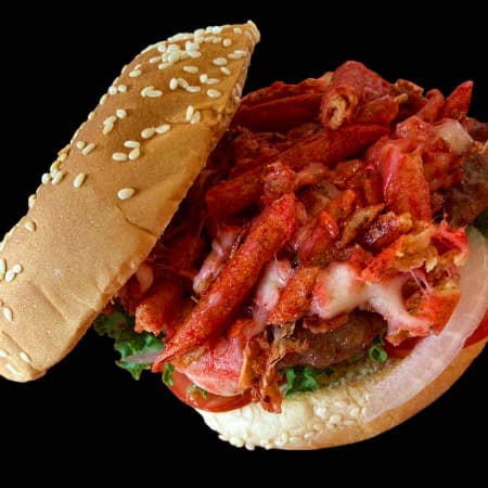 TAKIS FUEGO BURGER