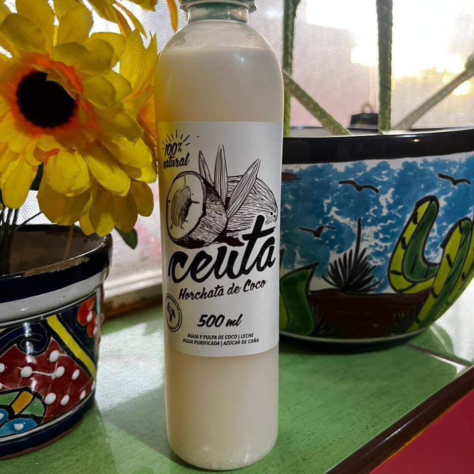 Agua Horchata con Coco