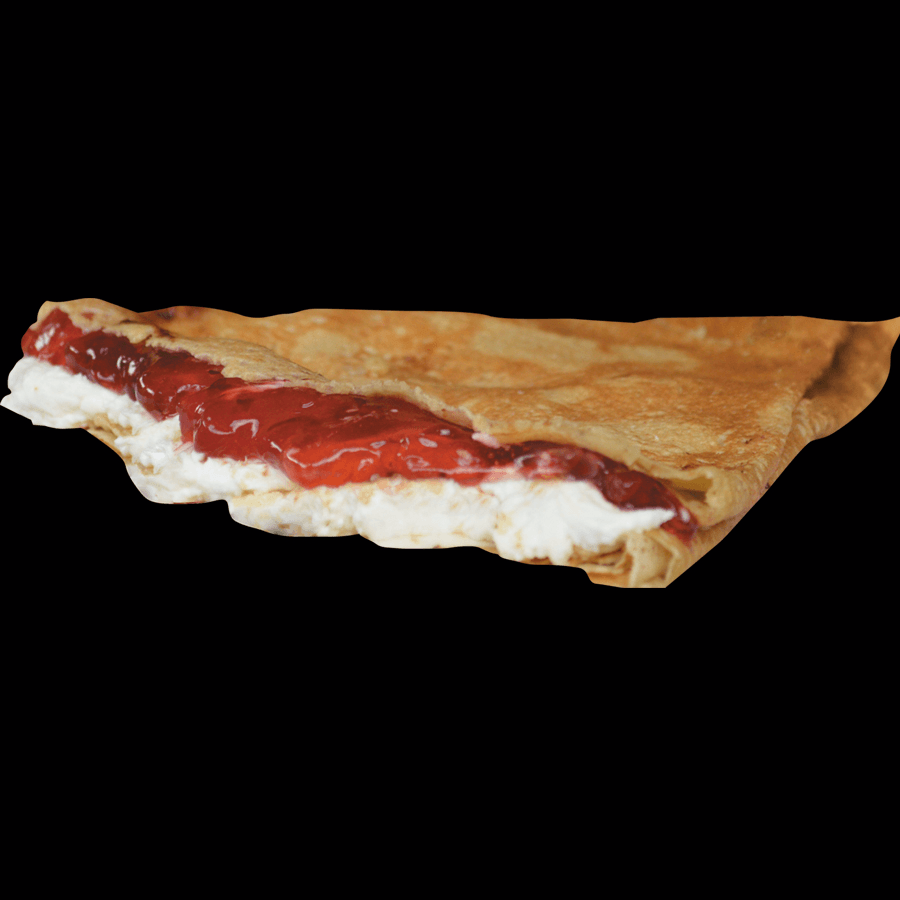 Crepa de Mermelada de Fresa