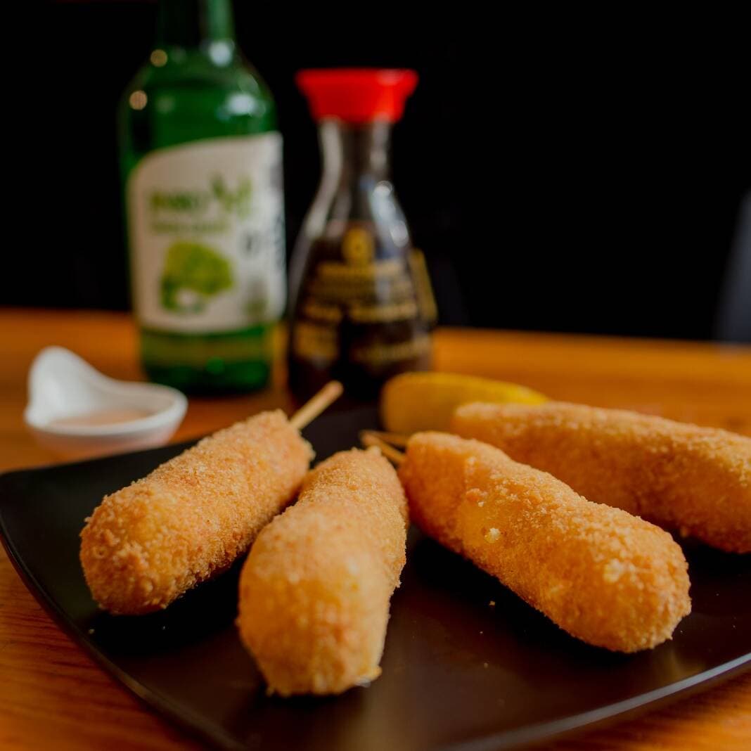 Kushiages con Queso Manchego