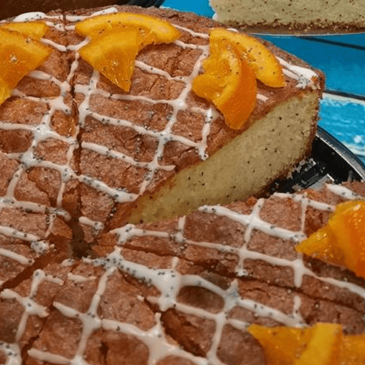 Queque Naranja Amapola