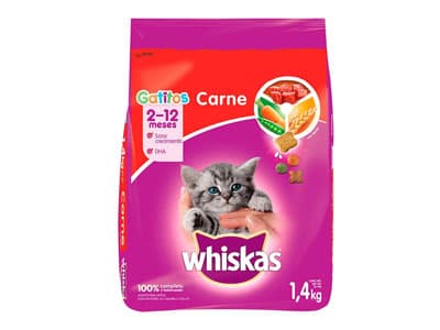 ALIM GATO WHISKAS CARNE SECO 1.4 KG