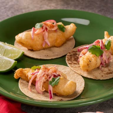 Tacos de Camarón Capeado