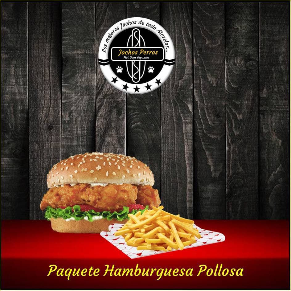 Hamburguesa Pollosa con Papas