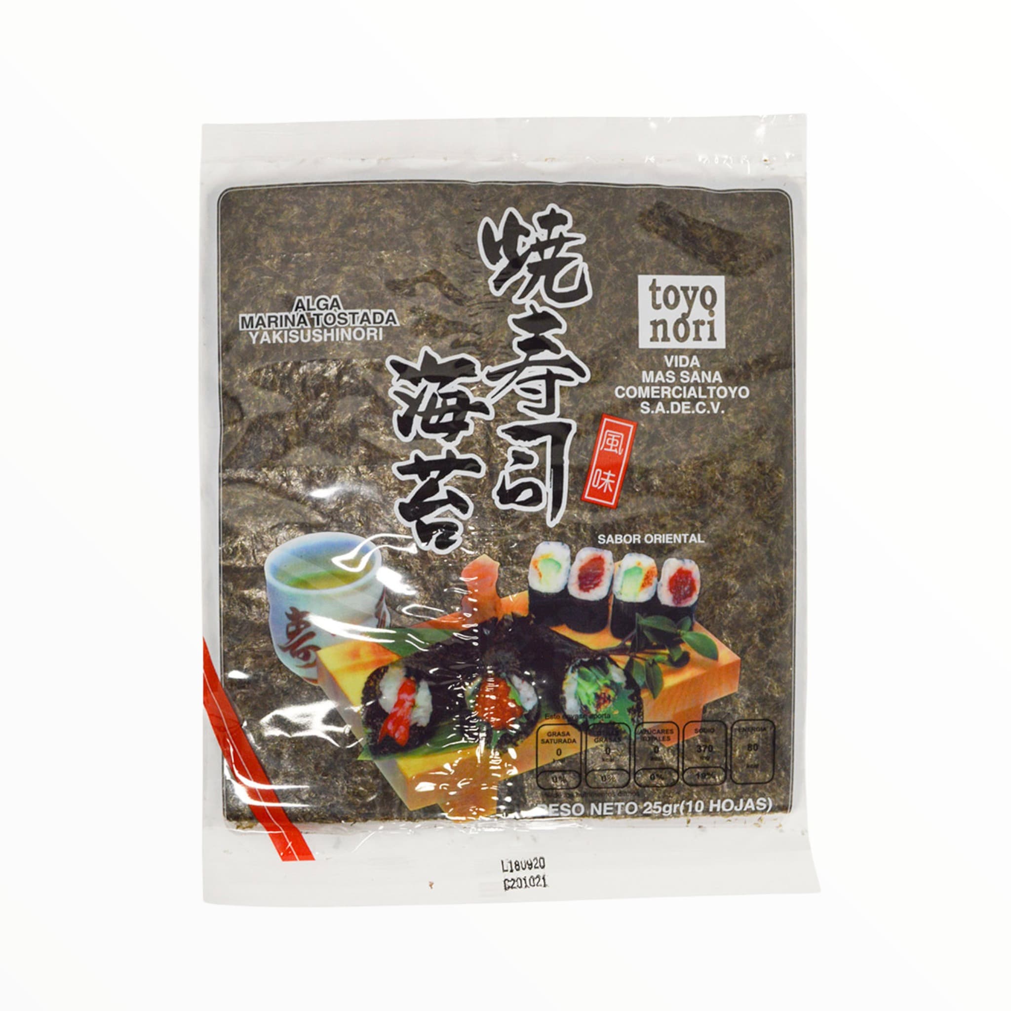 Alga Sushi Nori Red Toyo 10 pzas - SE-PDM450-1912