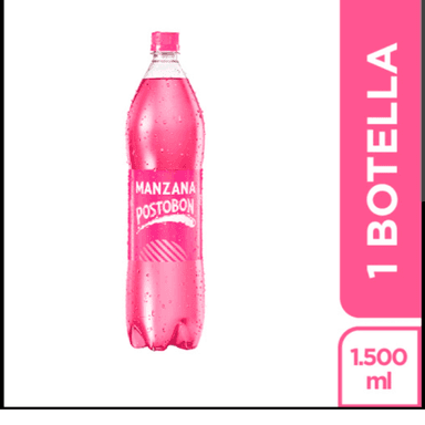 Gaseosa Manzana Postobon 1.5 ml.