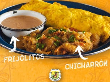 Omelette de Queso, Pimiento, Jamon y Champiñones