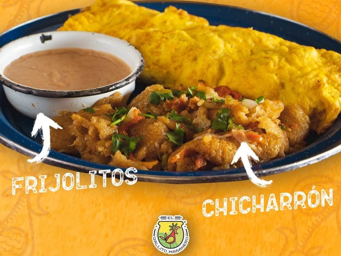 Omelette de Queso, Pimiento, Jamon y Champiñones