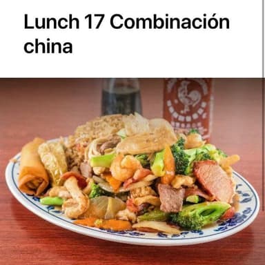 Lunches 17 Combinación China