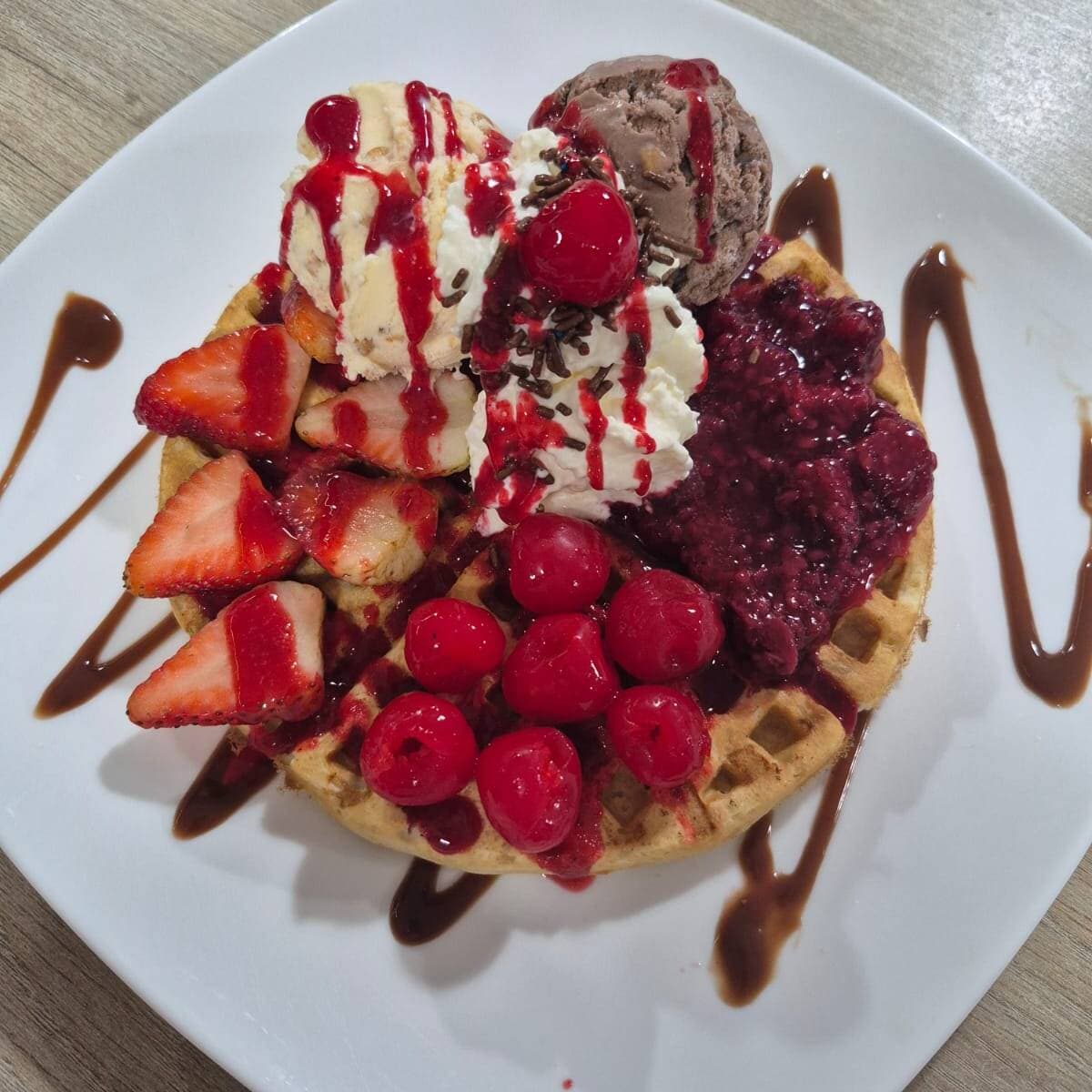 Waffle Frutos Rojos