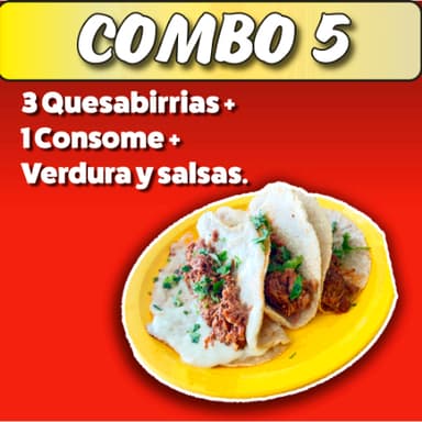 Combo 5: 3 Quesabirrias