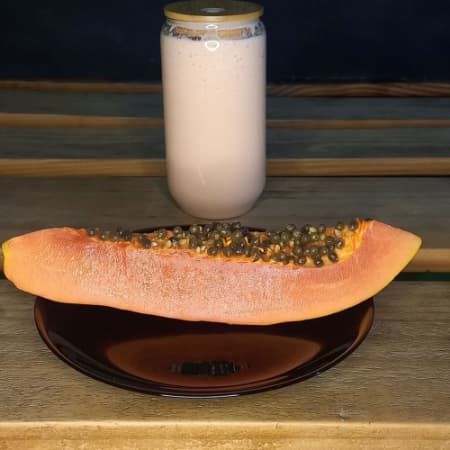 Licuado de Papaya de Medio Litro