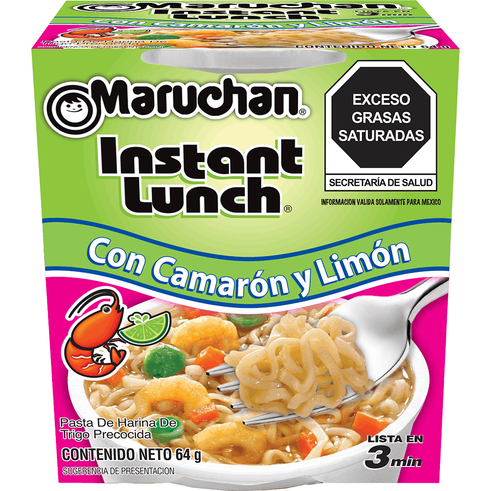 Sopa Maruchan Instant Lunch Camaron y Limon 64gr