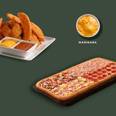 "COMBO NÚMERO DOS" - PIZZA MEDIO METRO + PAPAS