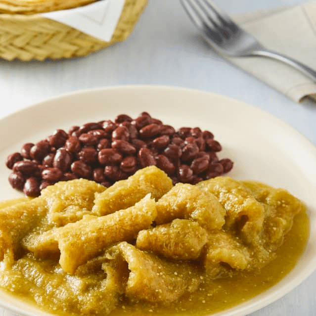 Chicharron en salsa verde