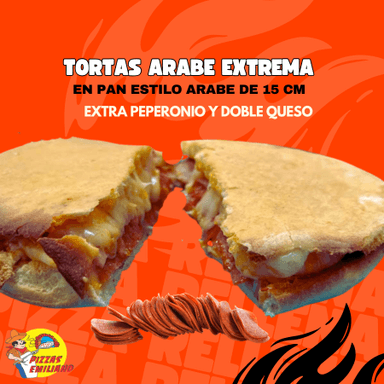 Torta Arabe Extrema Peperoni y Queso