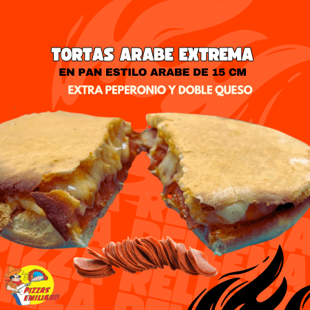 Torta Arabe Extrema Peperoni y Queso