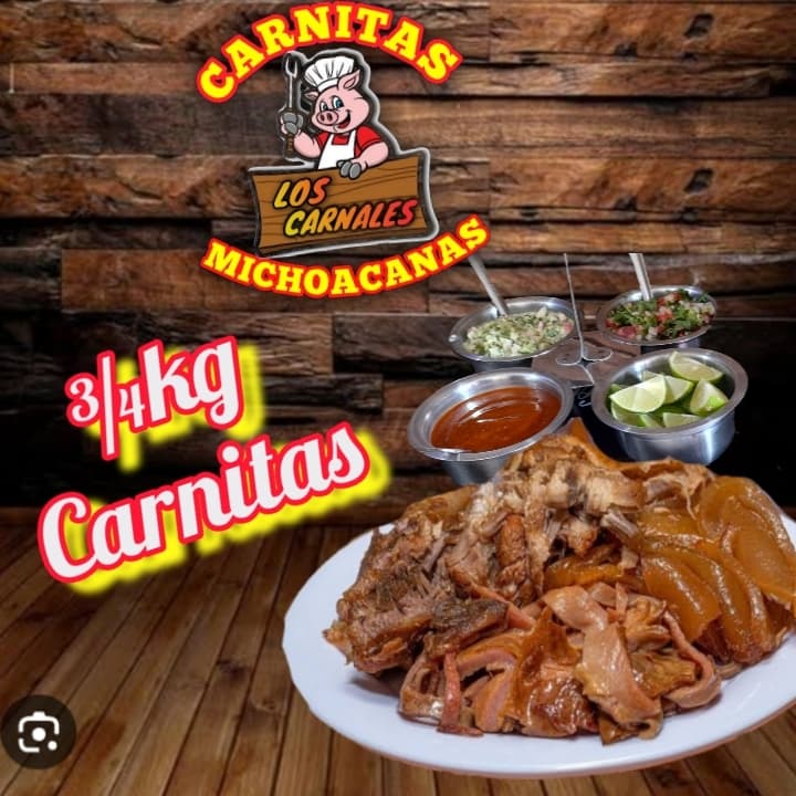 3/4 kg de Carnitas.