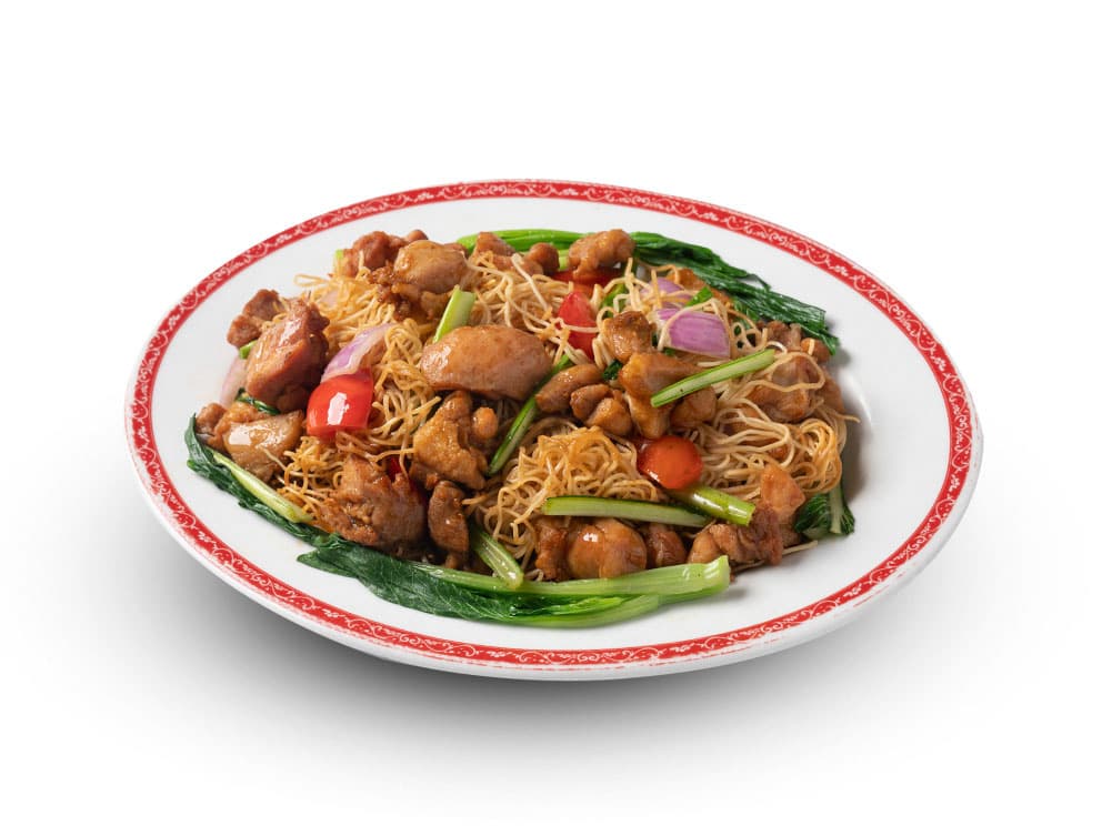 Tallarín De Pollo En Trozos Con Verduras