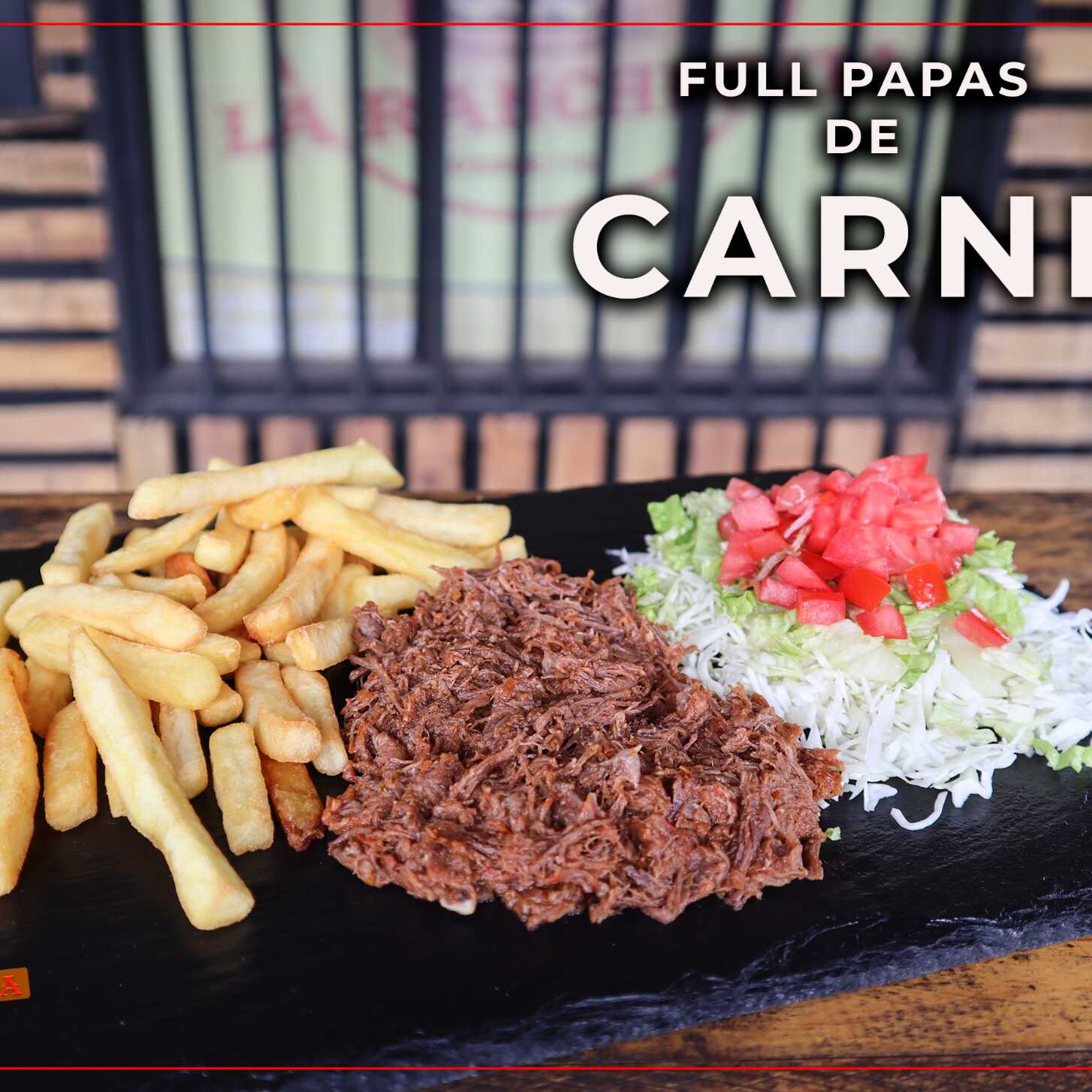 Full Papa de Filete de Carne Mechada de Res