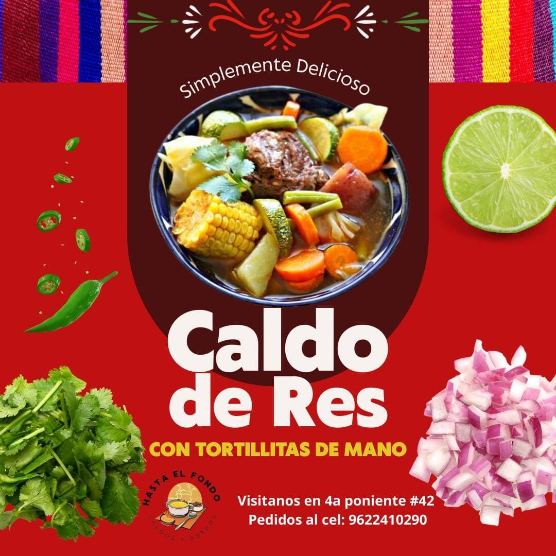 Caldo de Res (cocido)